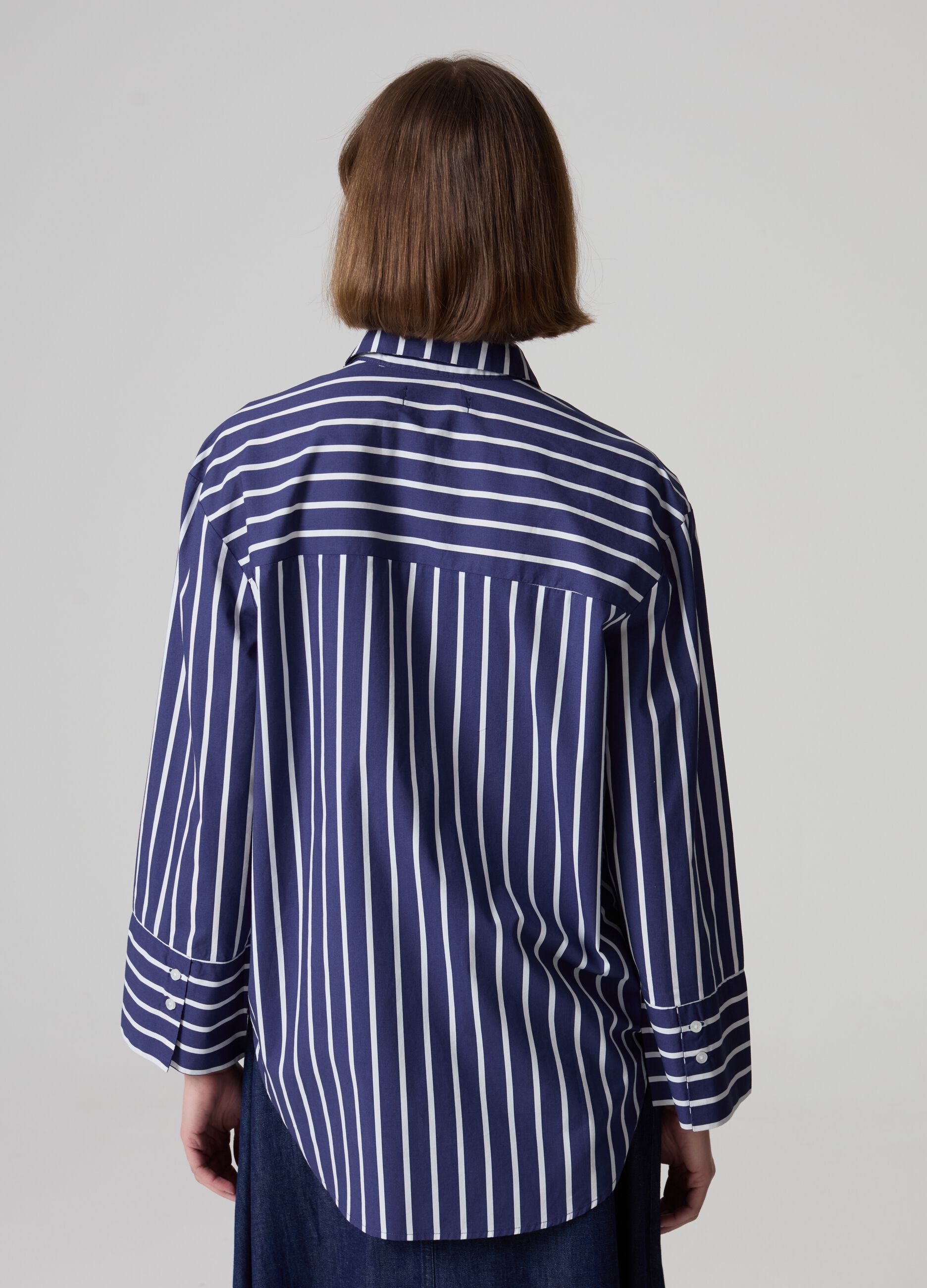 Striped shirt with pockets