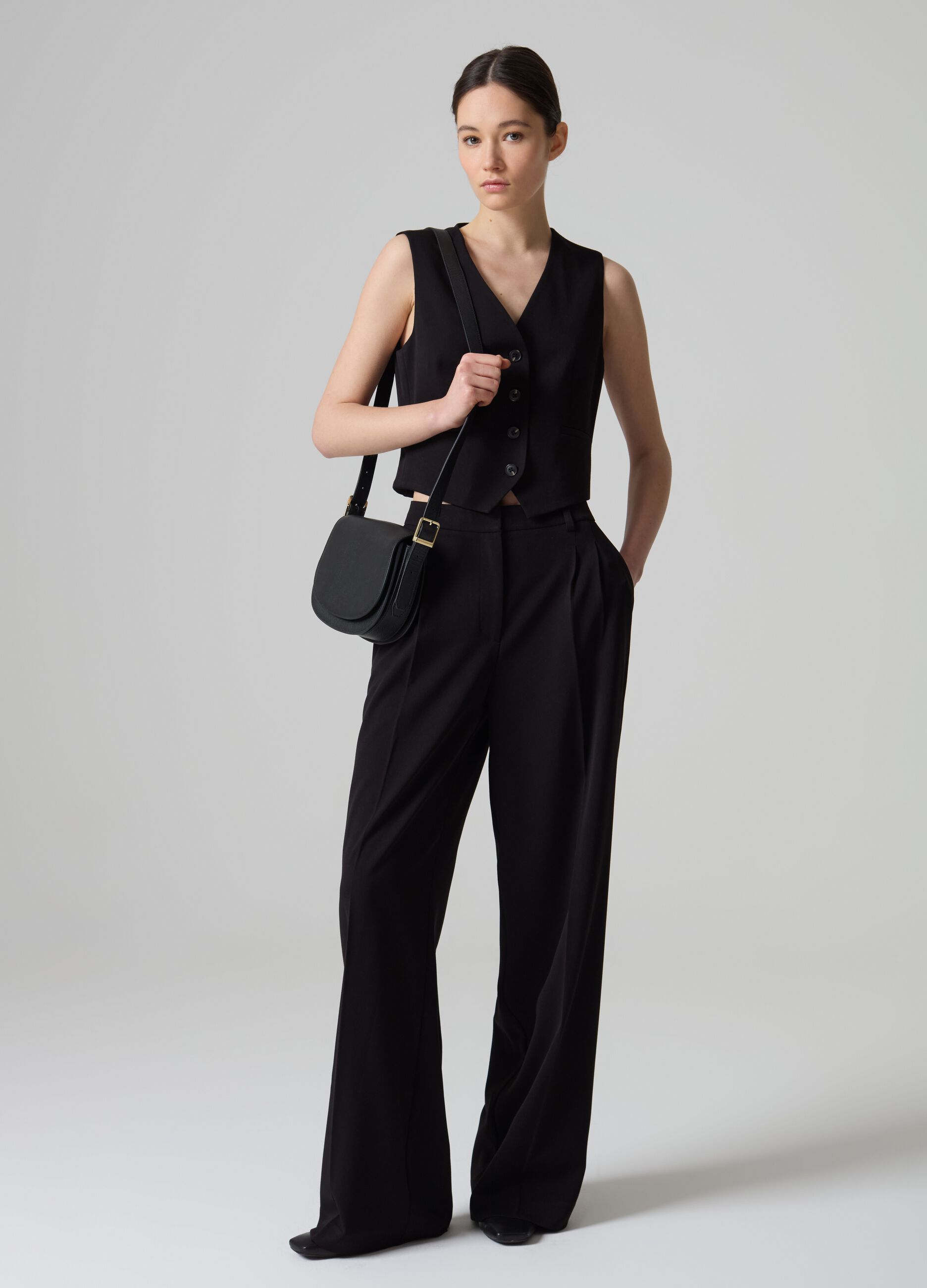 Contemporary wide-leg palazzo trousers_0