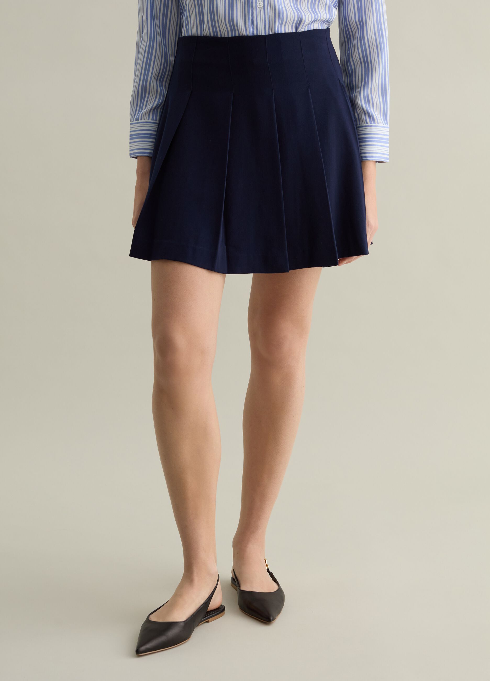 Pleated miniskirt