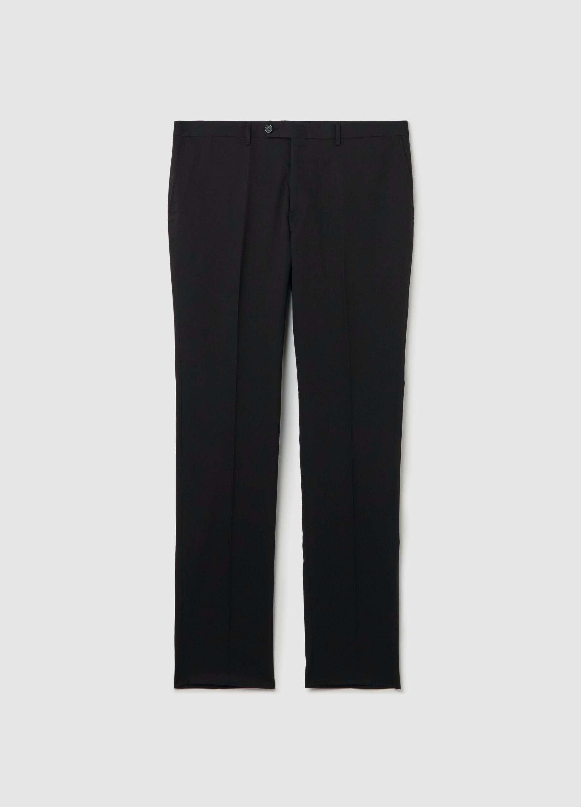 Pantalón de vestir regular fit color liso
