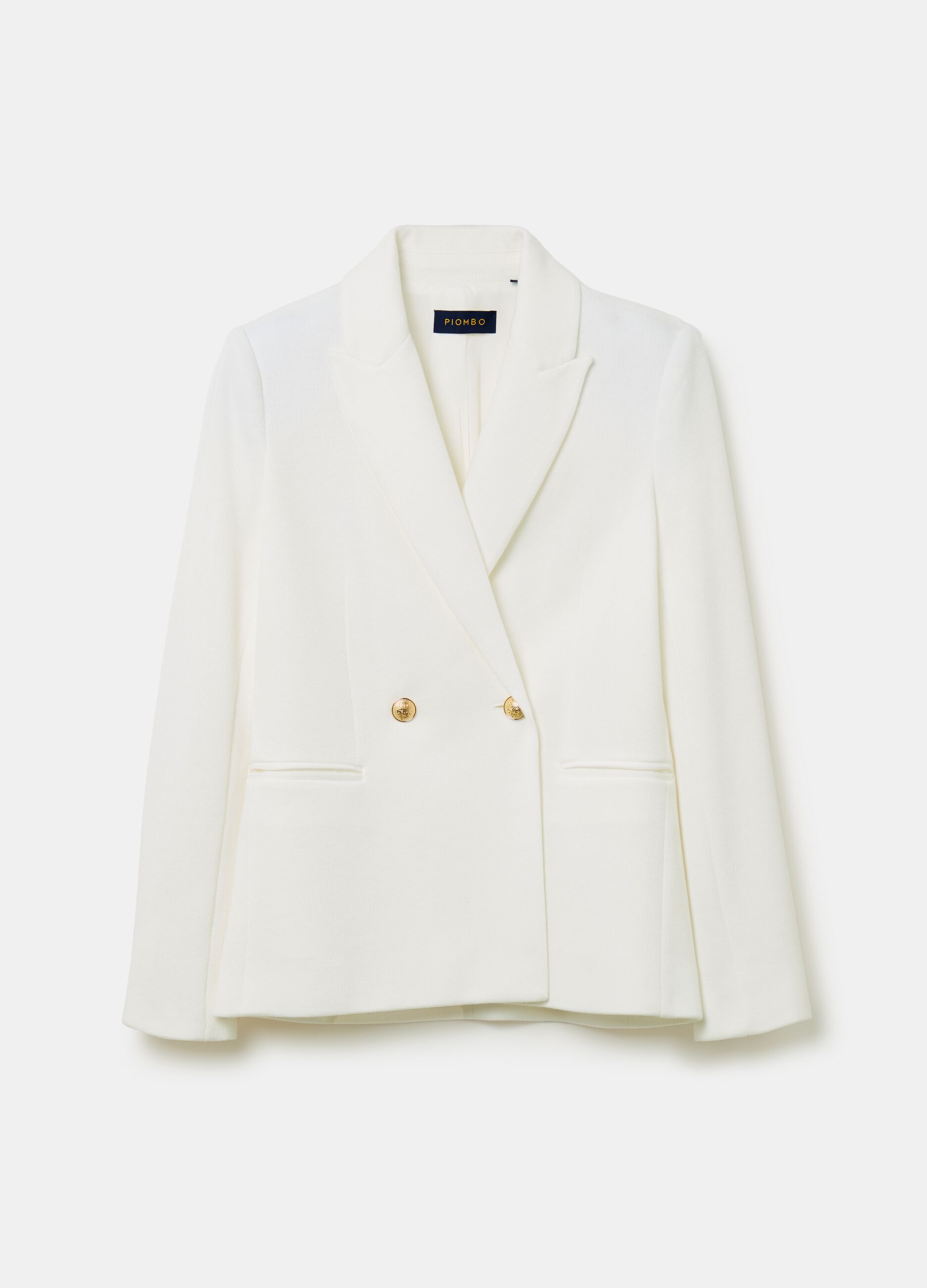 Blazer cruzado de punto de canalé_3
