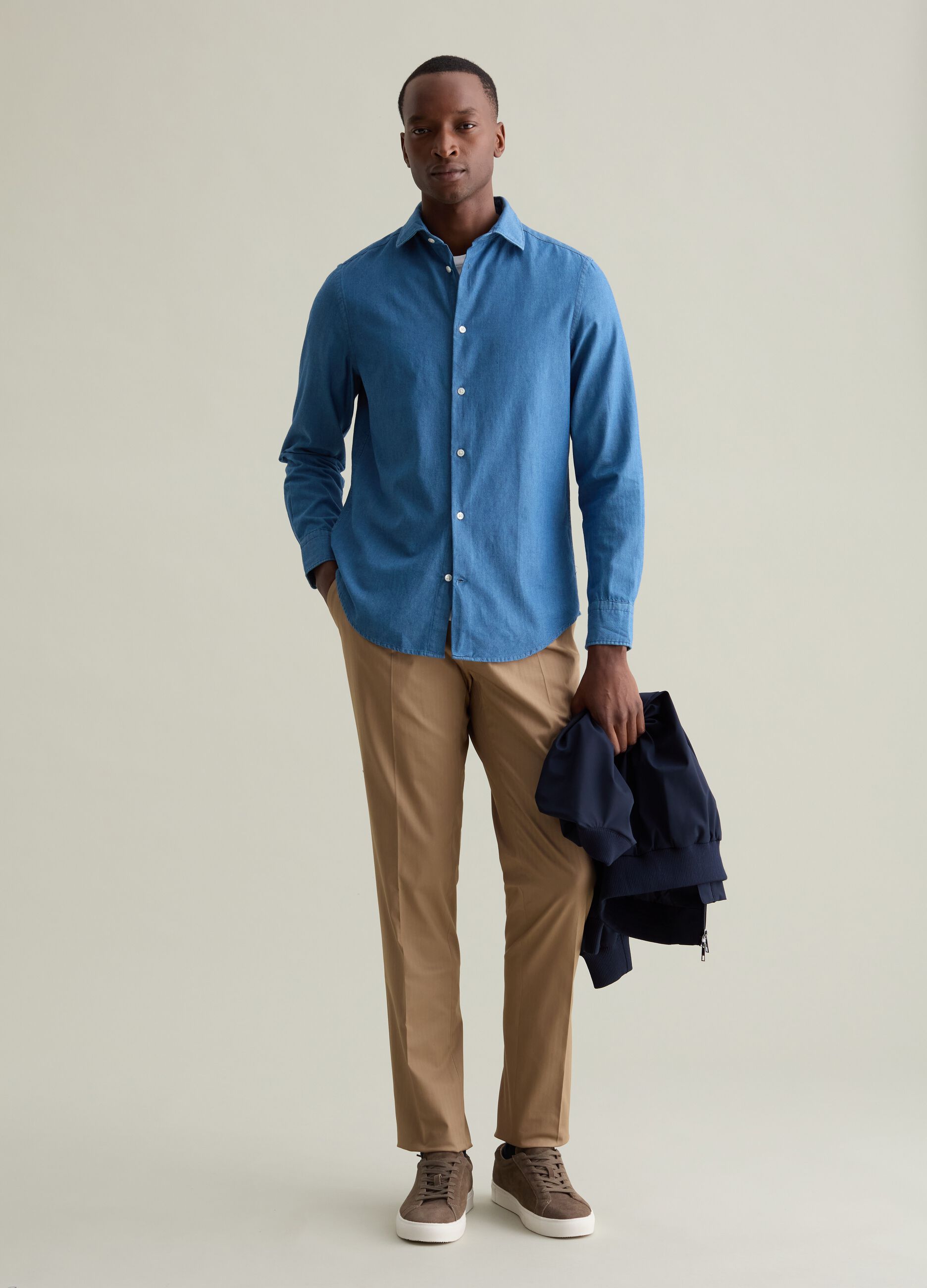 Stretch cotton chinos