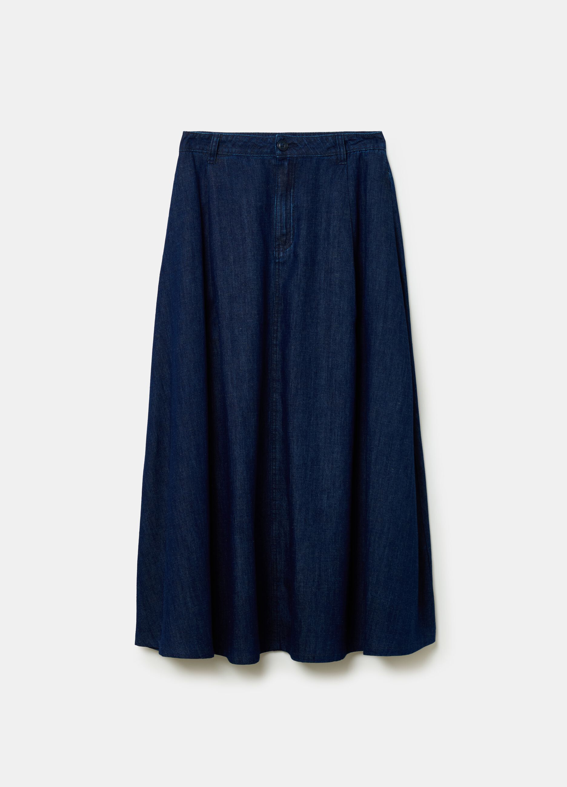 Full midi skirt in denim_3