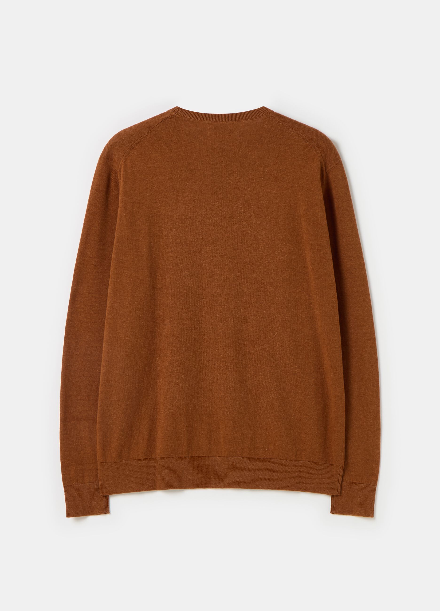 Contemporary pullover in cotton and hemp