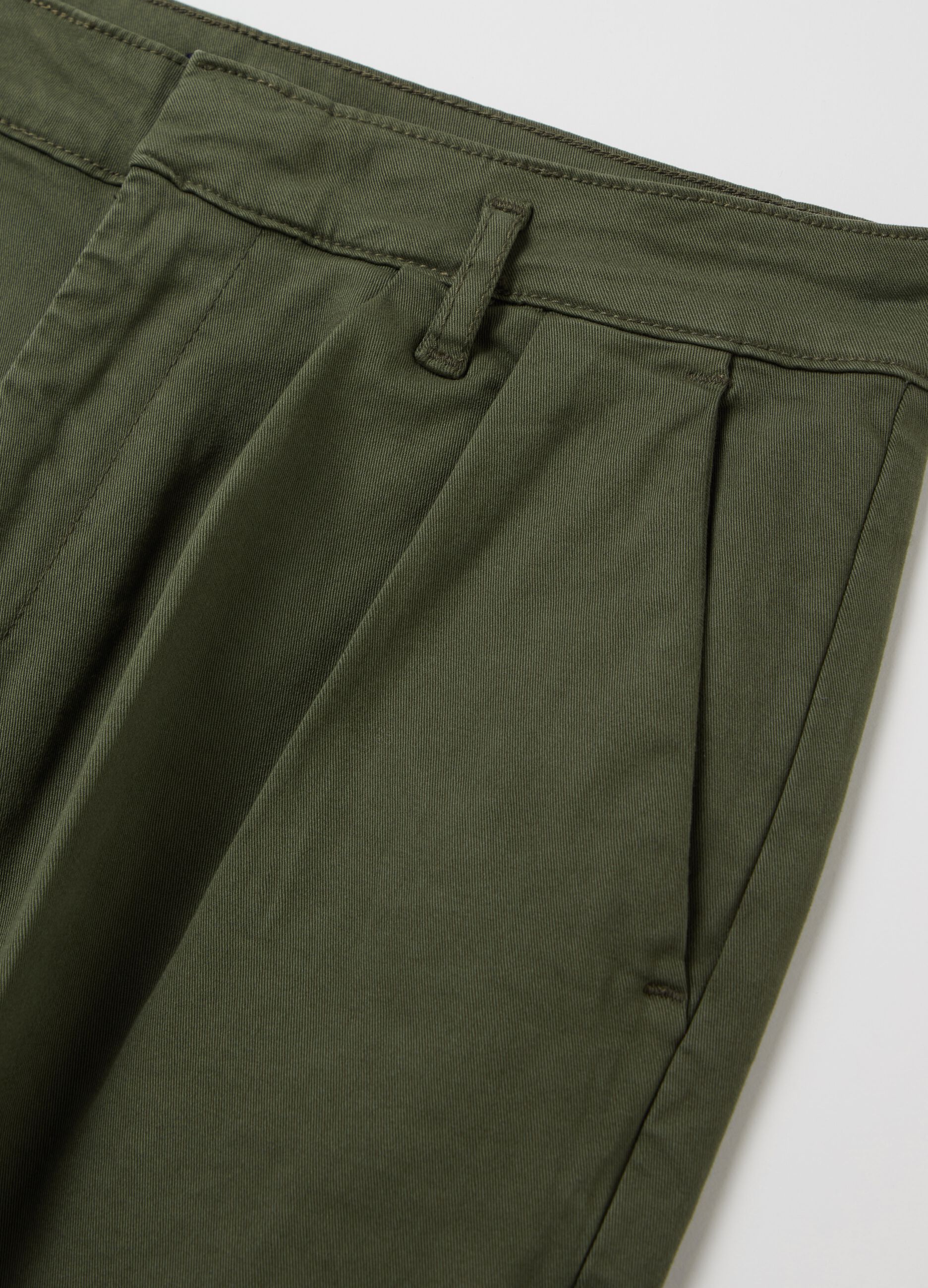 Stretch cotton chinos