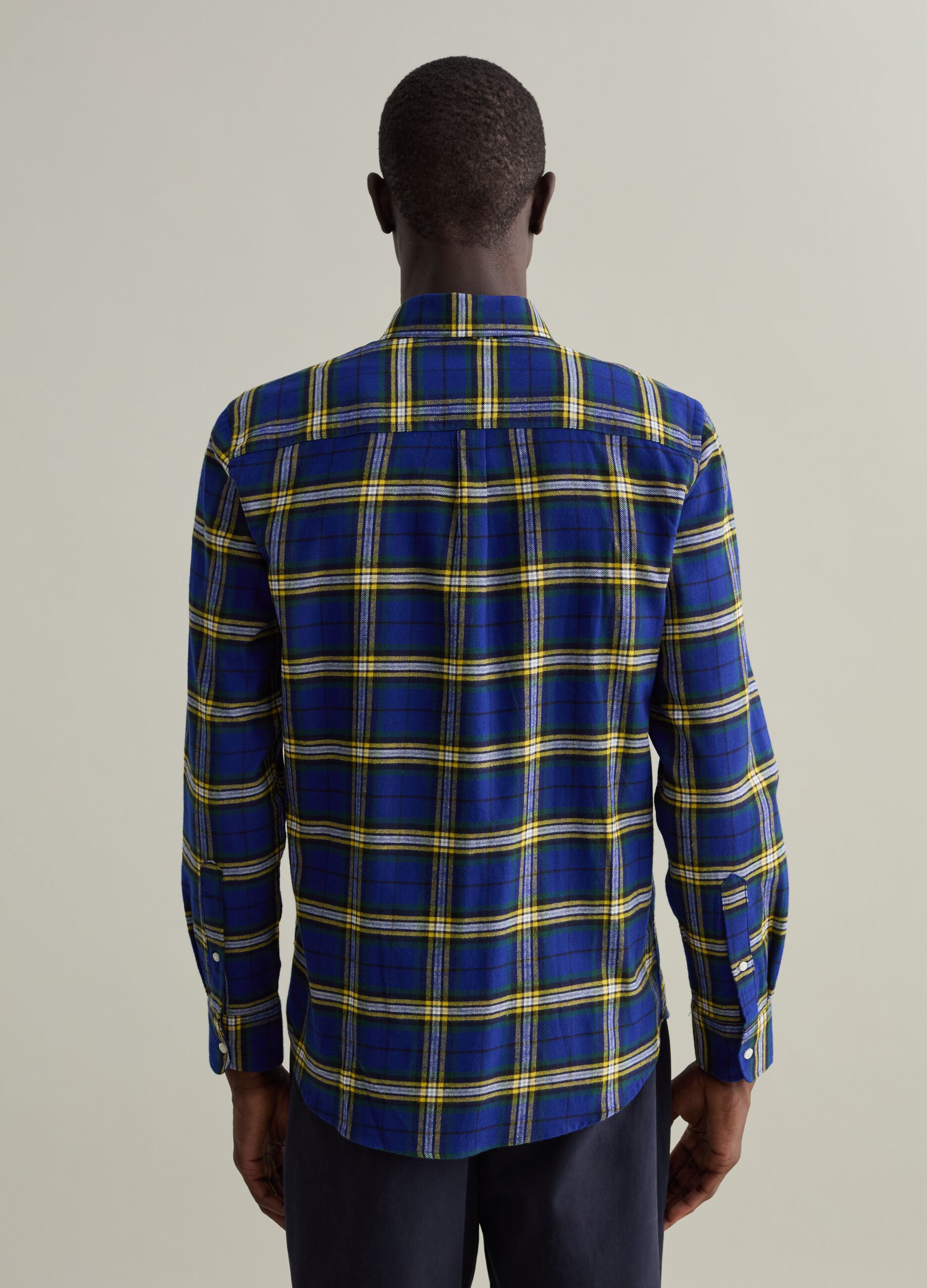 Man's Flannel shirt with check pattern | PIOMBO