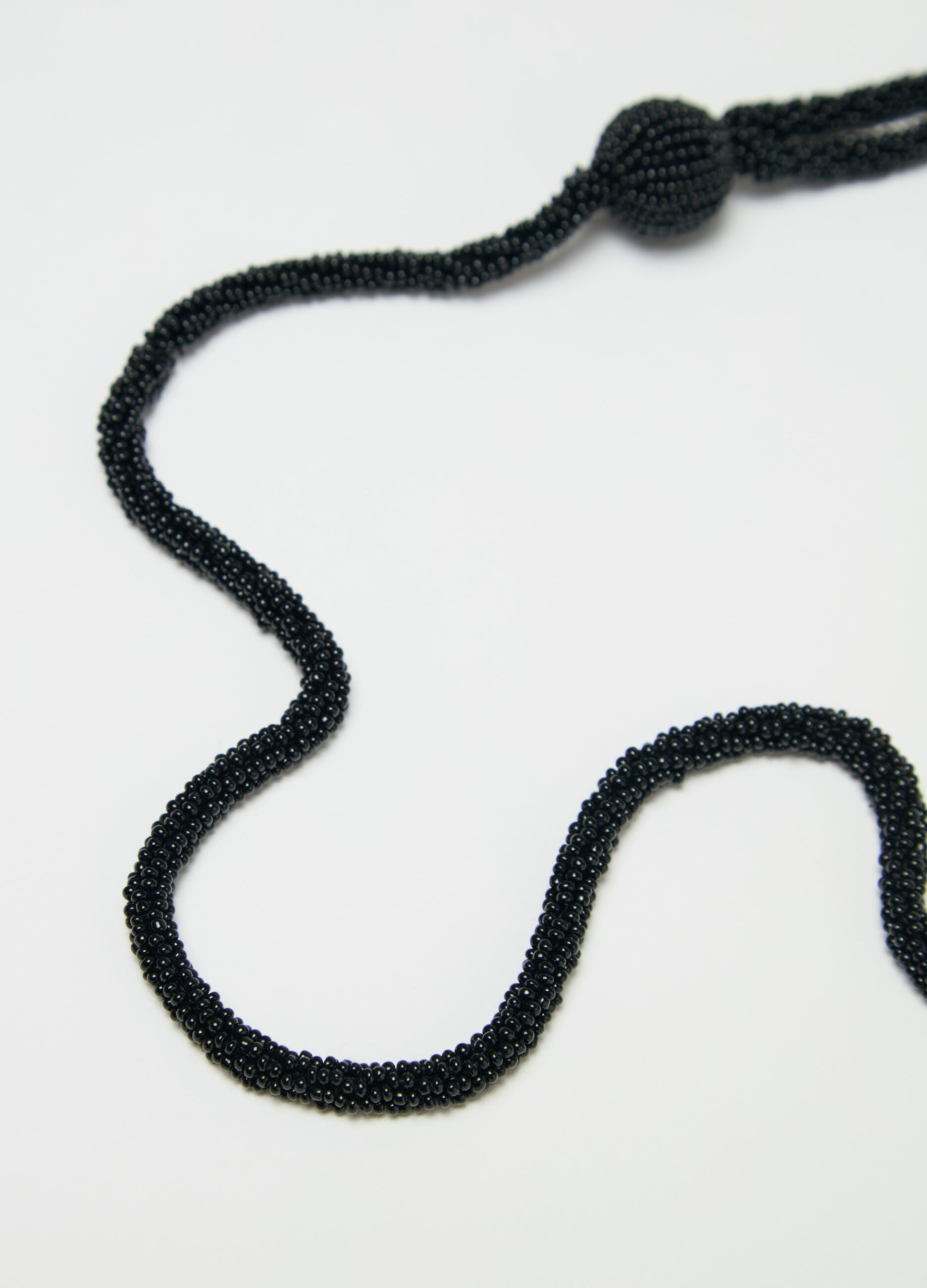 Collar largo doble vuelta con cuentas
