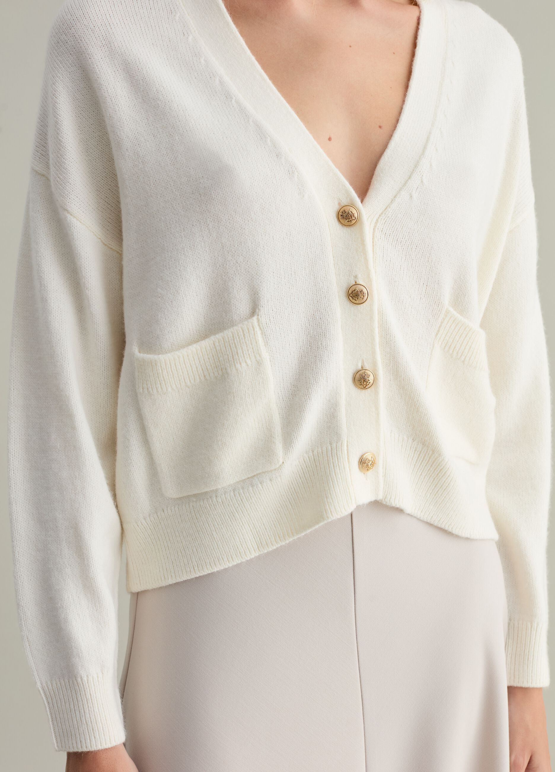 White button cardigan on sale