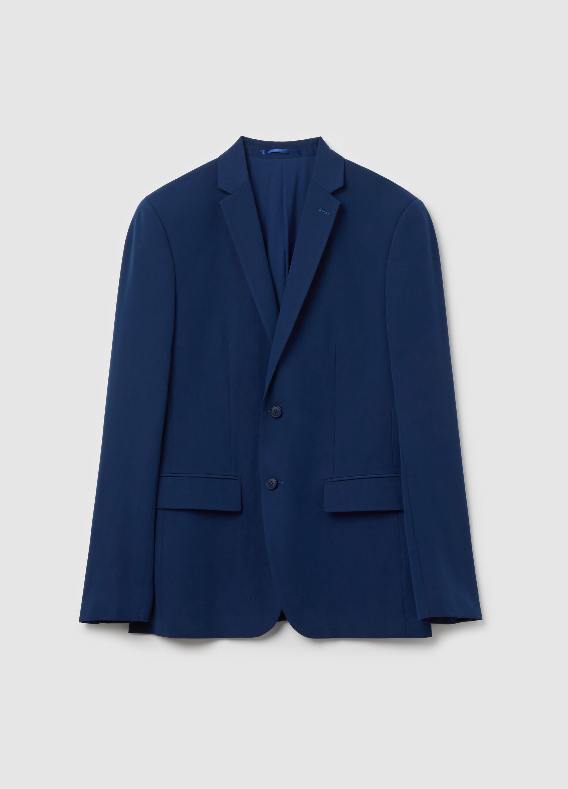 Slim-fit single-breasted blazer