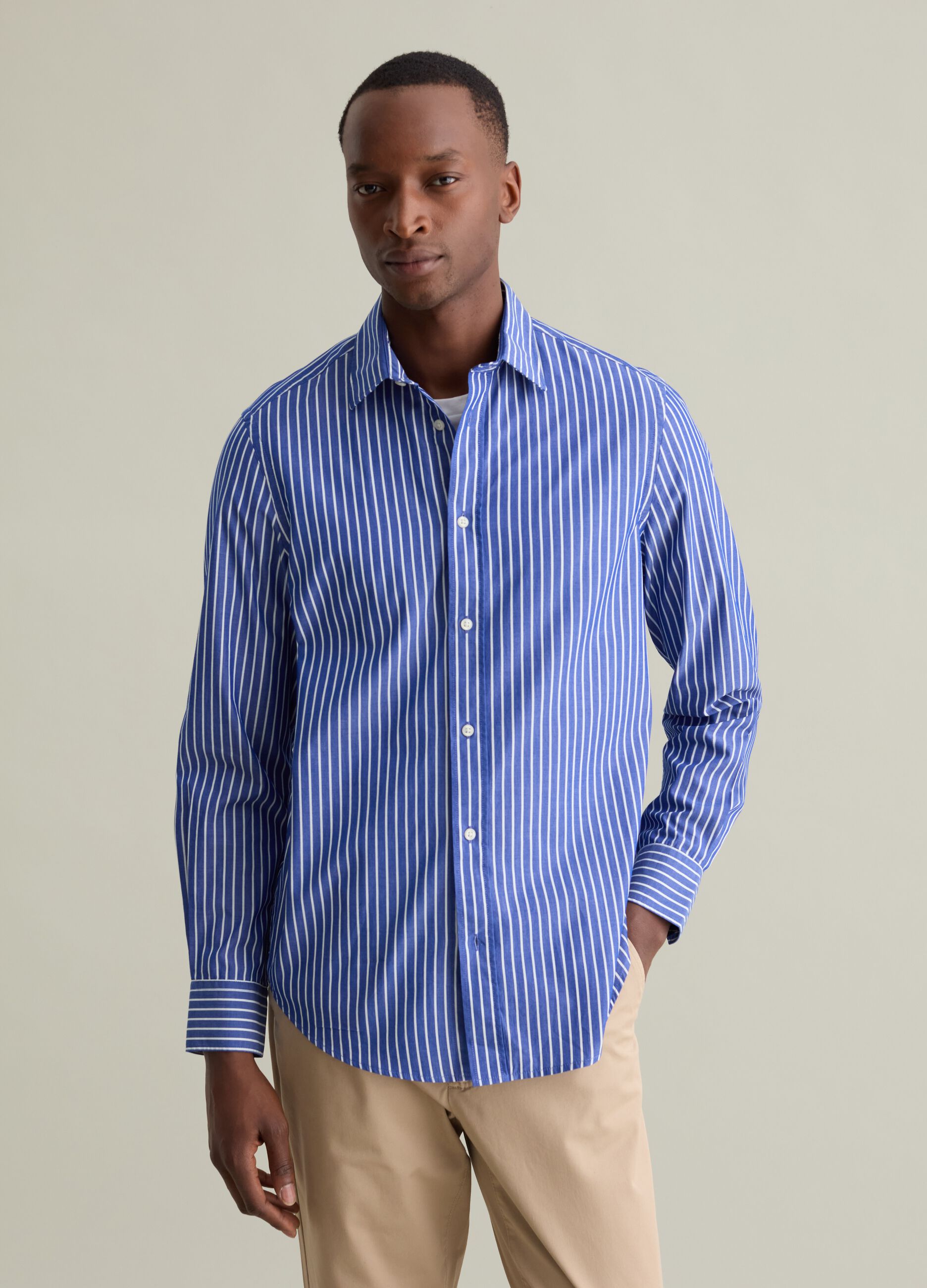 Camisa de popelina de rayas