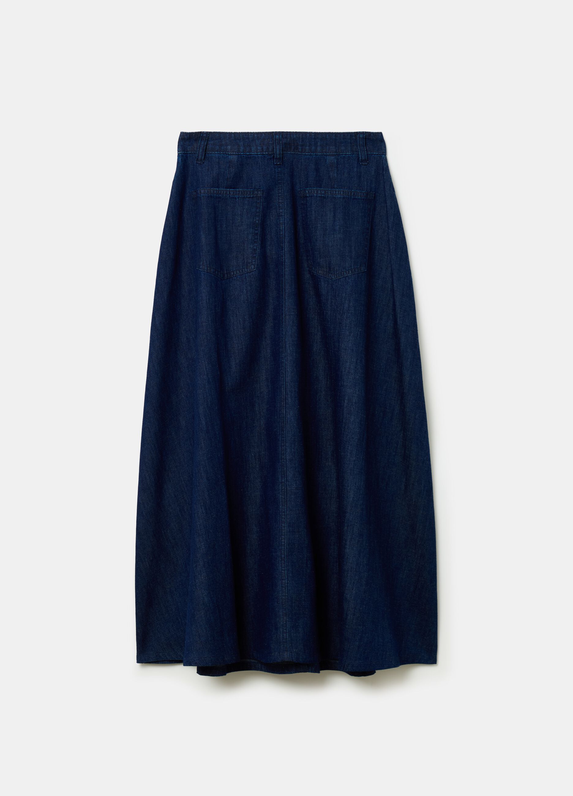 Full midi skirt in denim_4