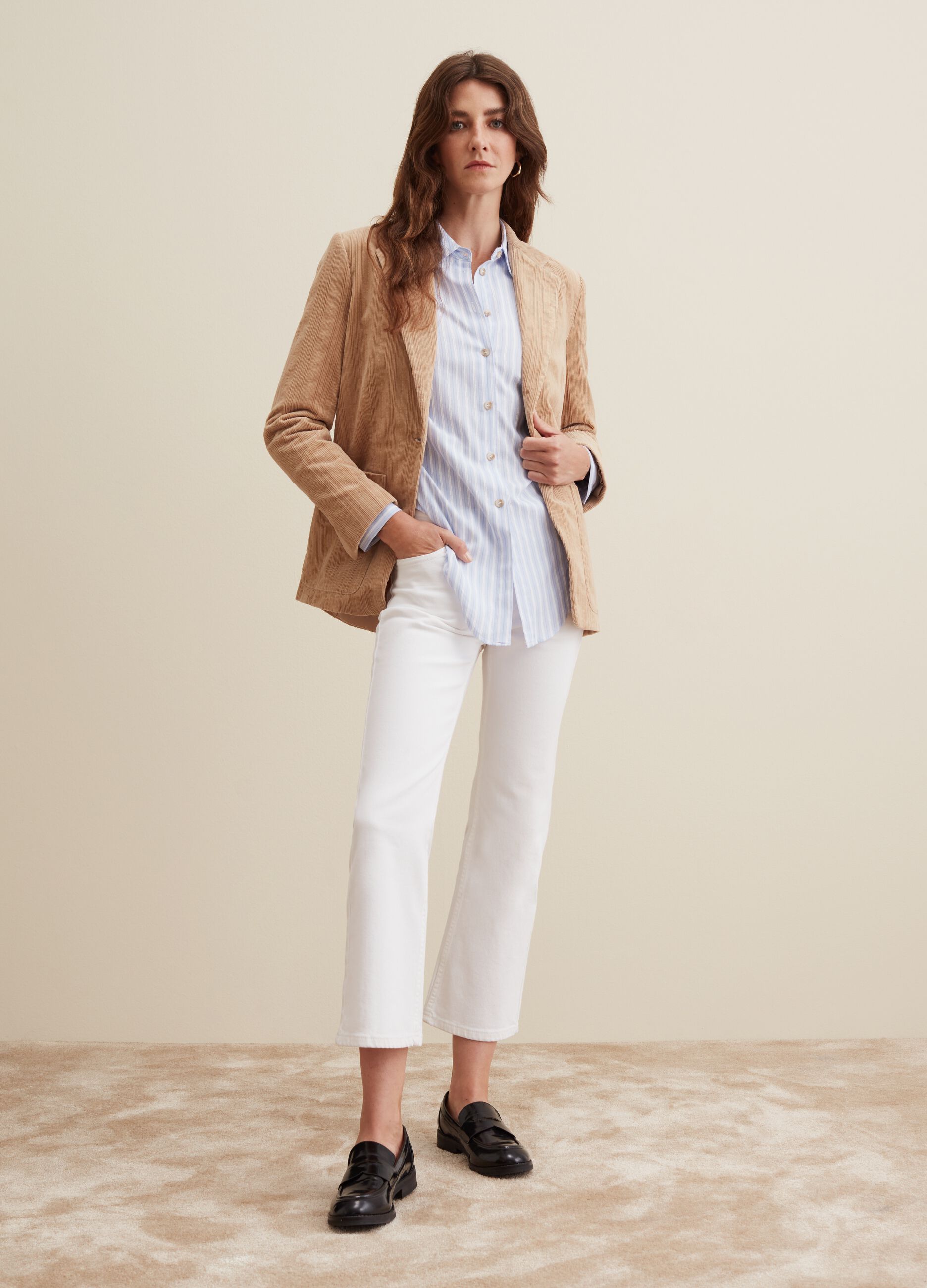Americanas mujer clearance beige