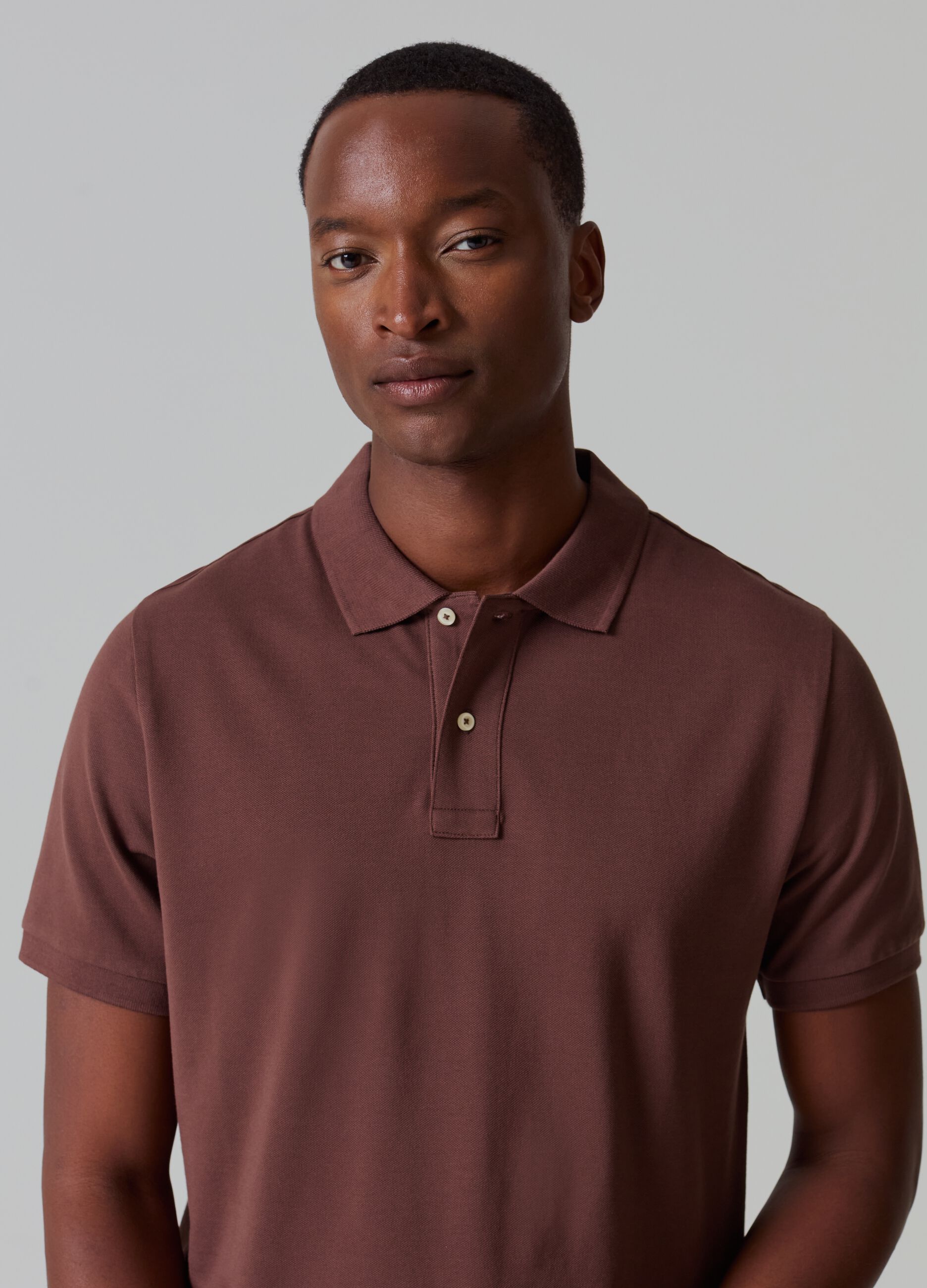 Supima cotton piquet polo shirt