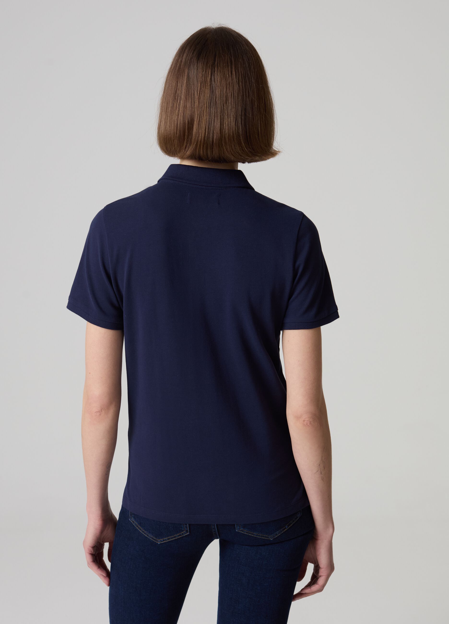 Cotton pique polo shirt