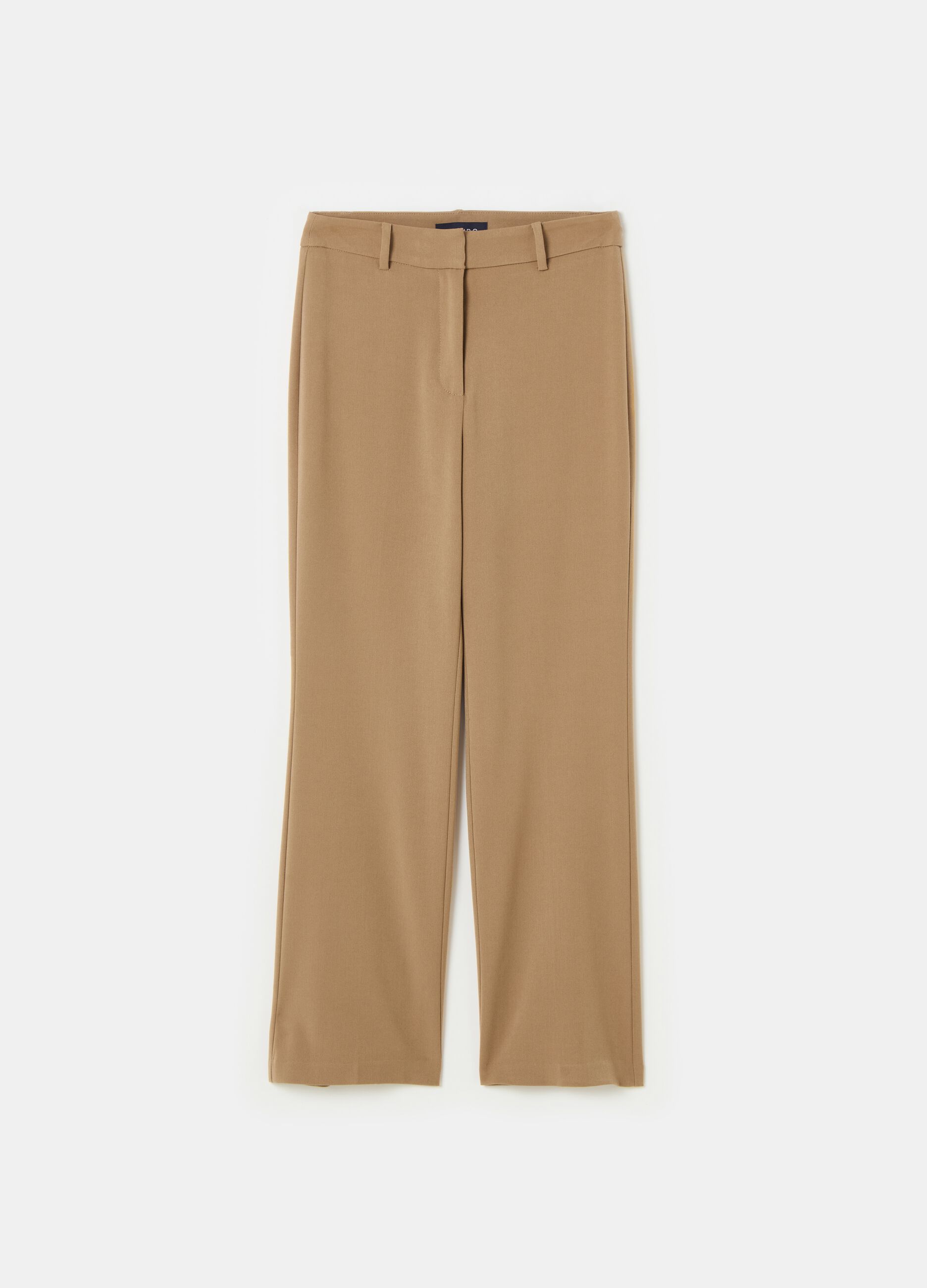 Contemporary flare-fit crop trousers_3