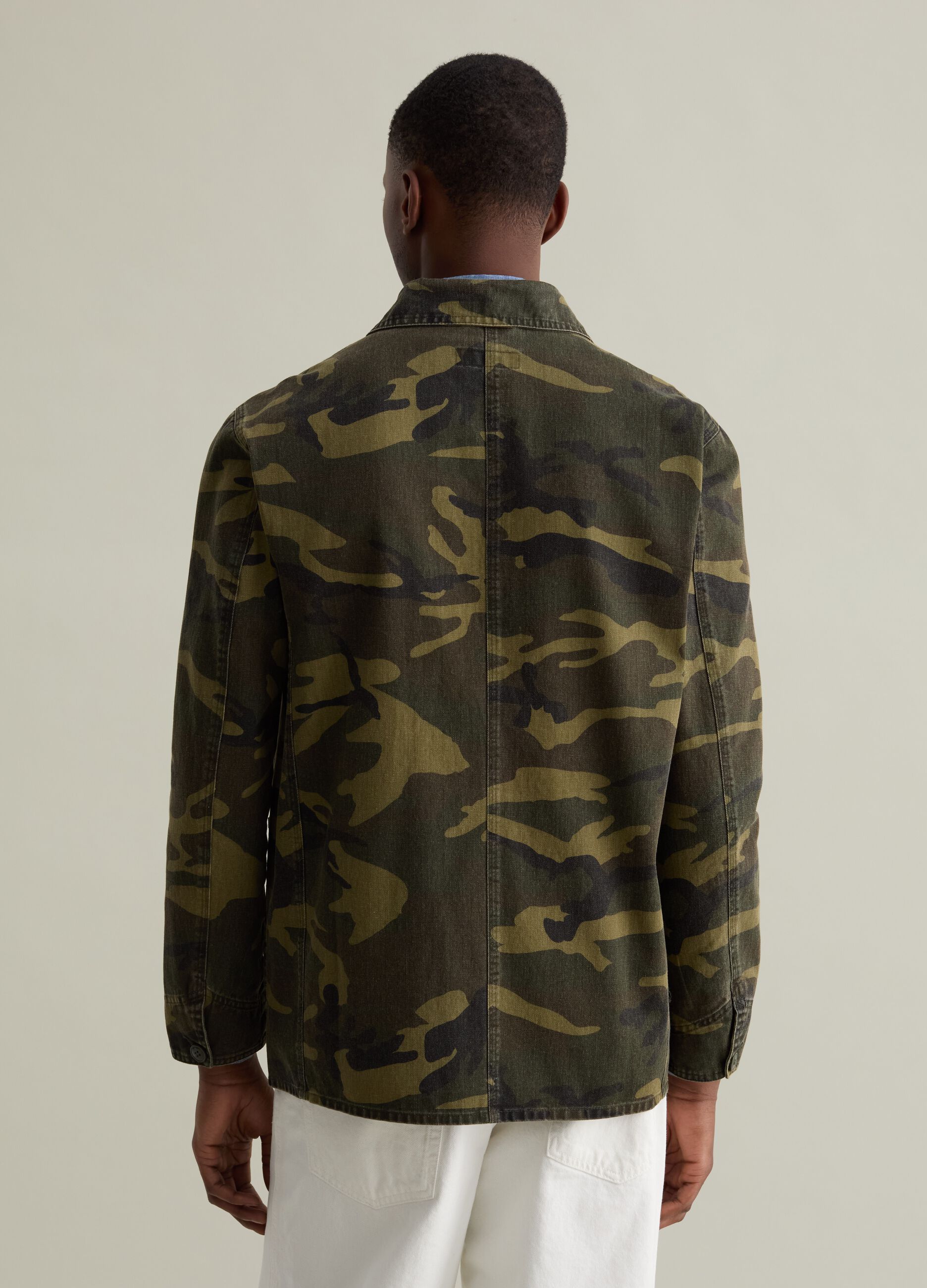 Sobrecamisa de algodón camuflaje