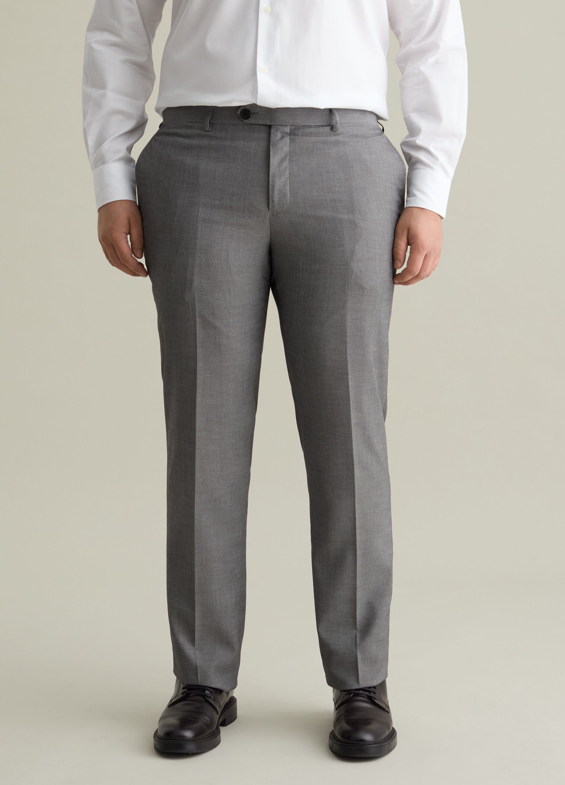 Pantalón regular fit en mezcla de viscosa