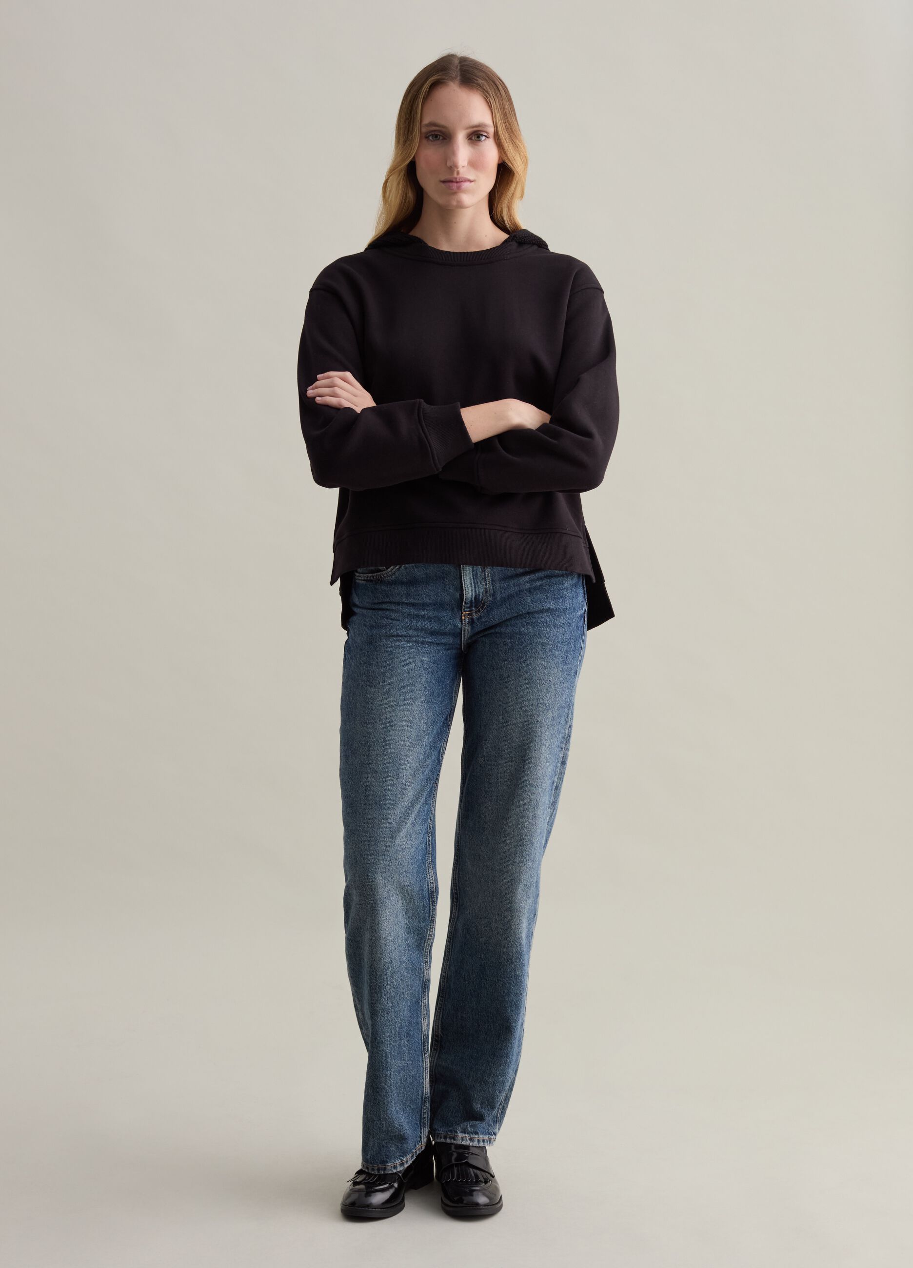 Women s Oversized Sweatshirts Hoodies Italian Style PIOMBO