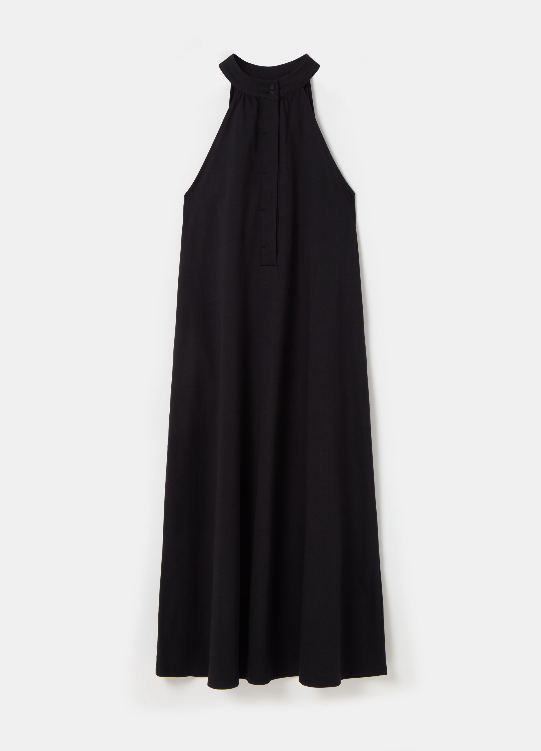 Vestido largo con cuello halter Contemporary_4