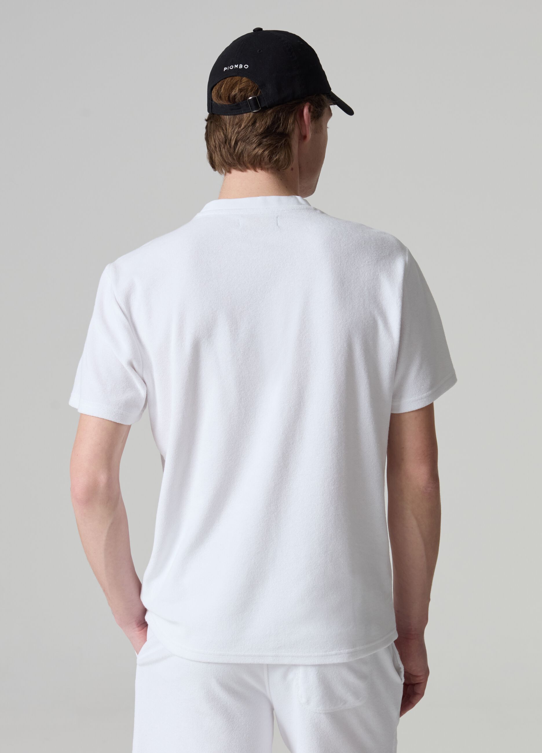 Reverse French terry T-shirt with pocket_2