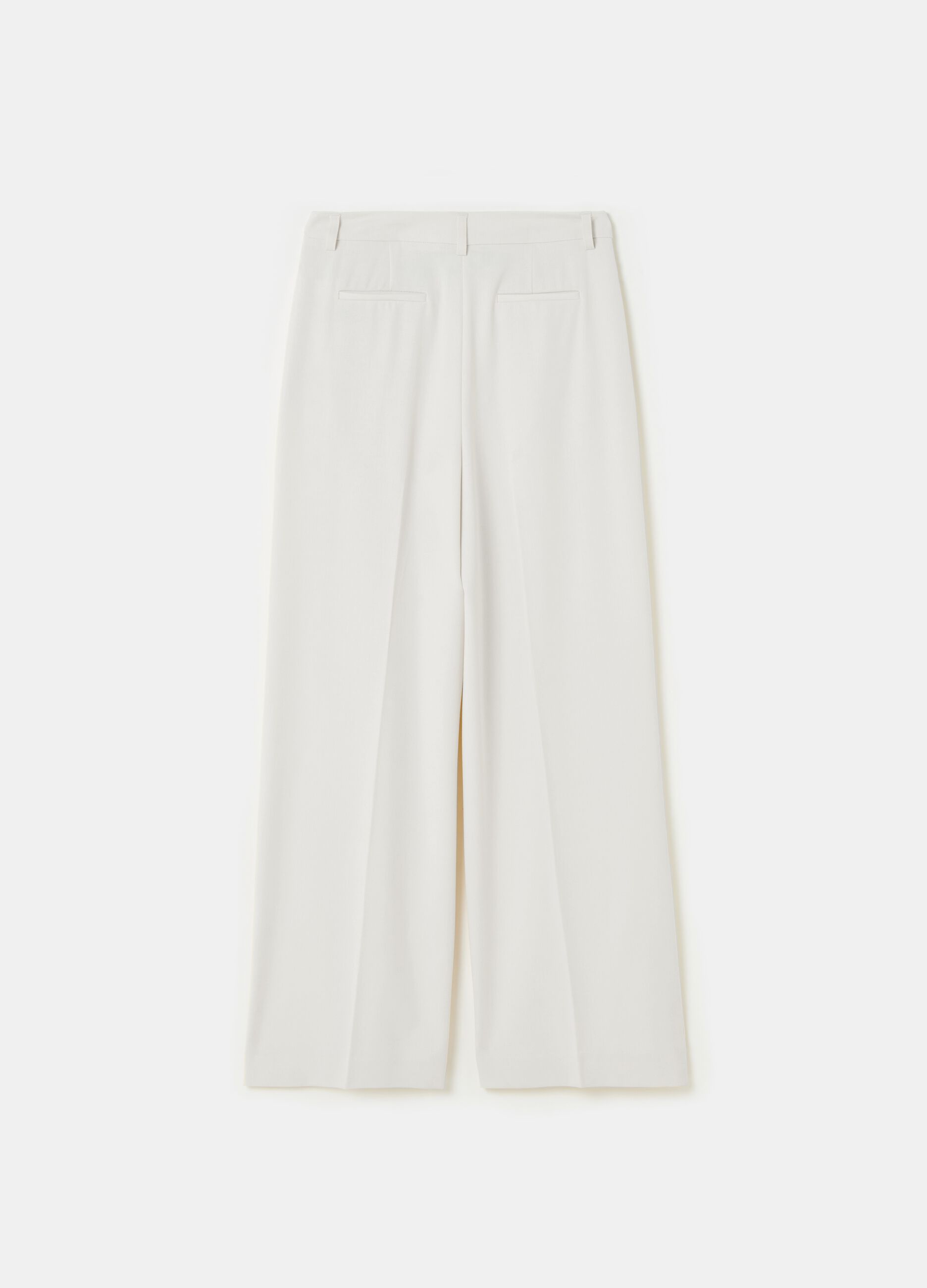 Contemporary wide-leg palazzo trousers