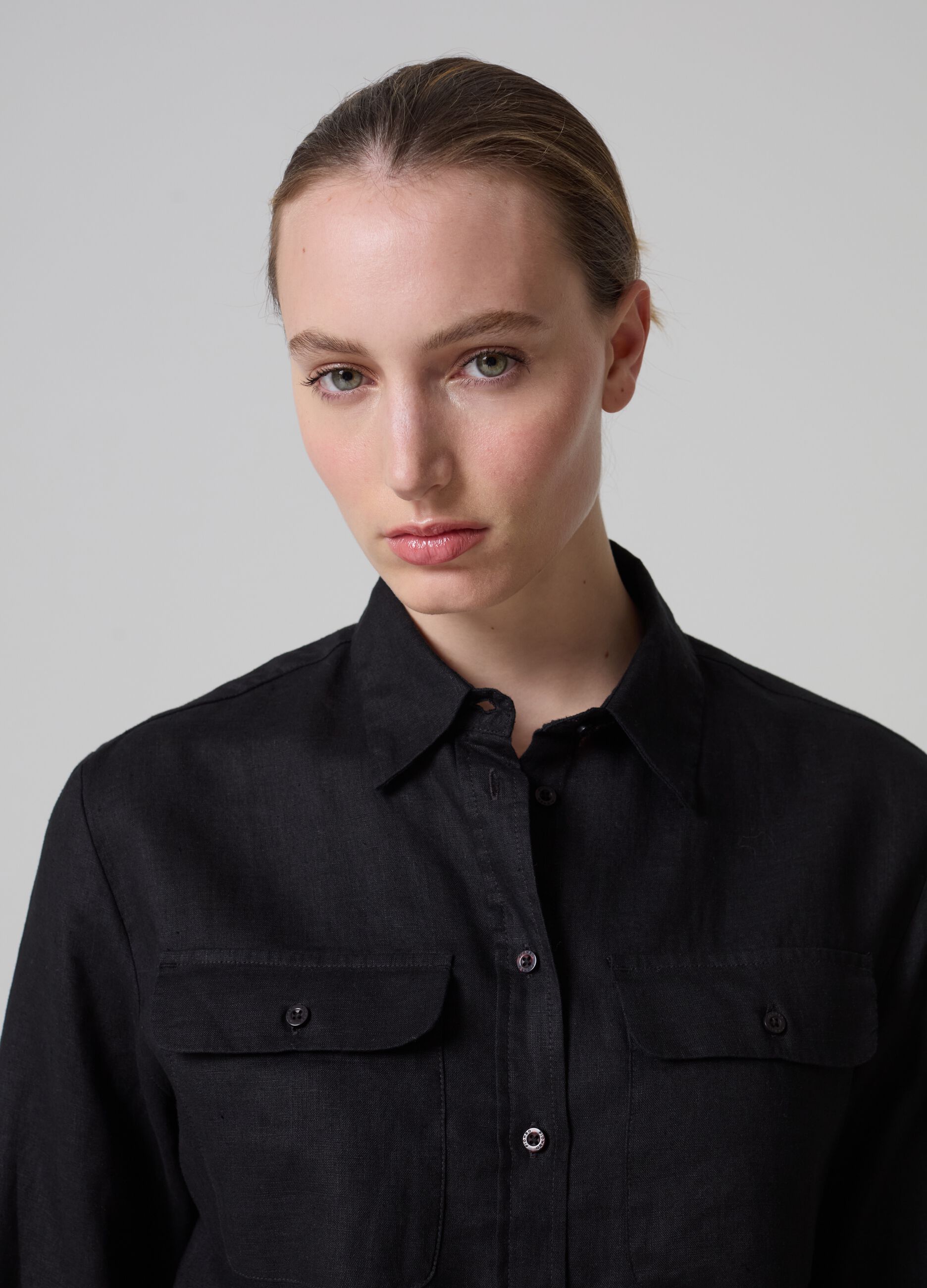 Contemporary shirt in linen_1