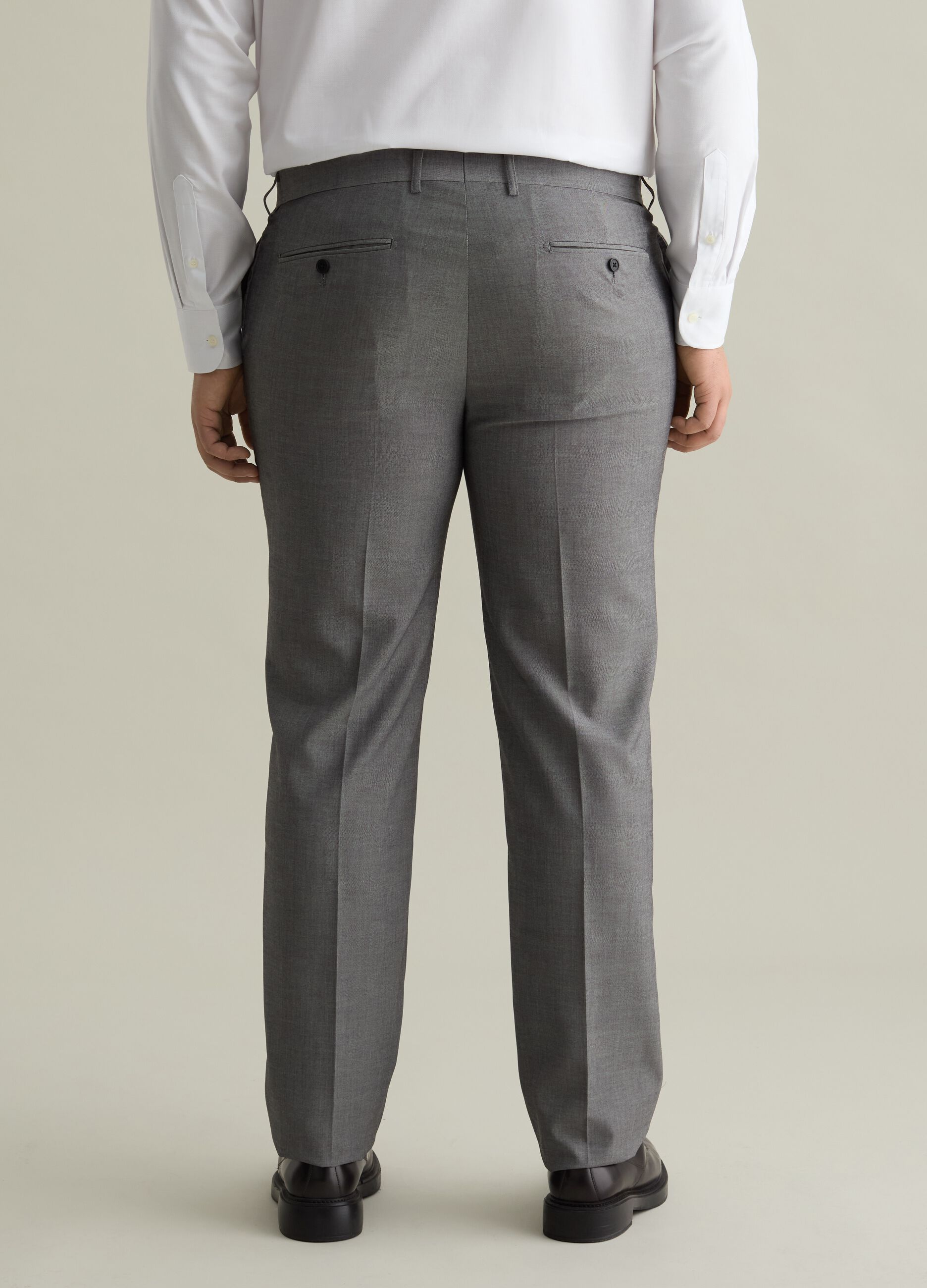 Pantalón regular fit en mezcla de viscosa