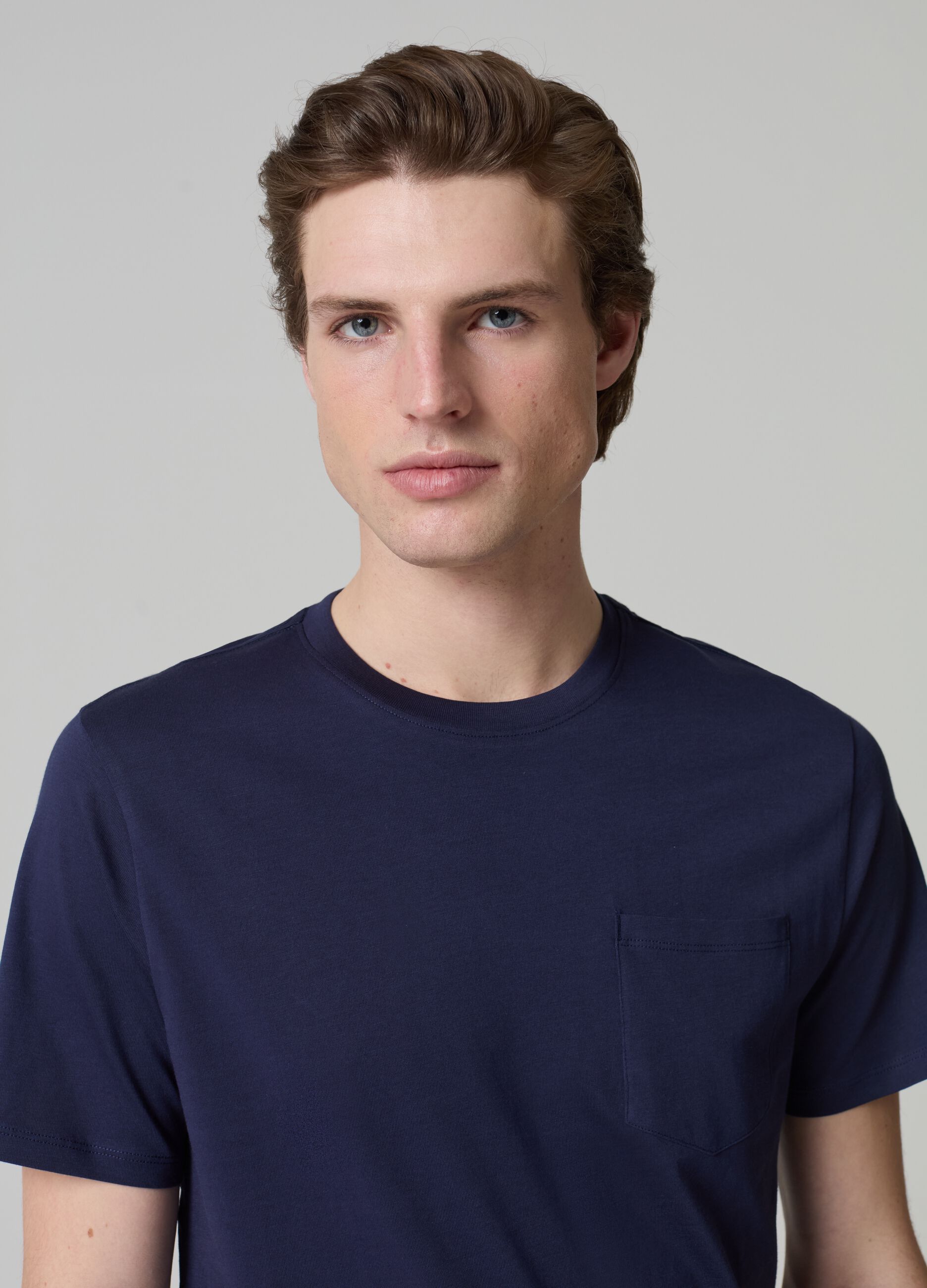 Supima cotton T-shirt with pocket