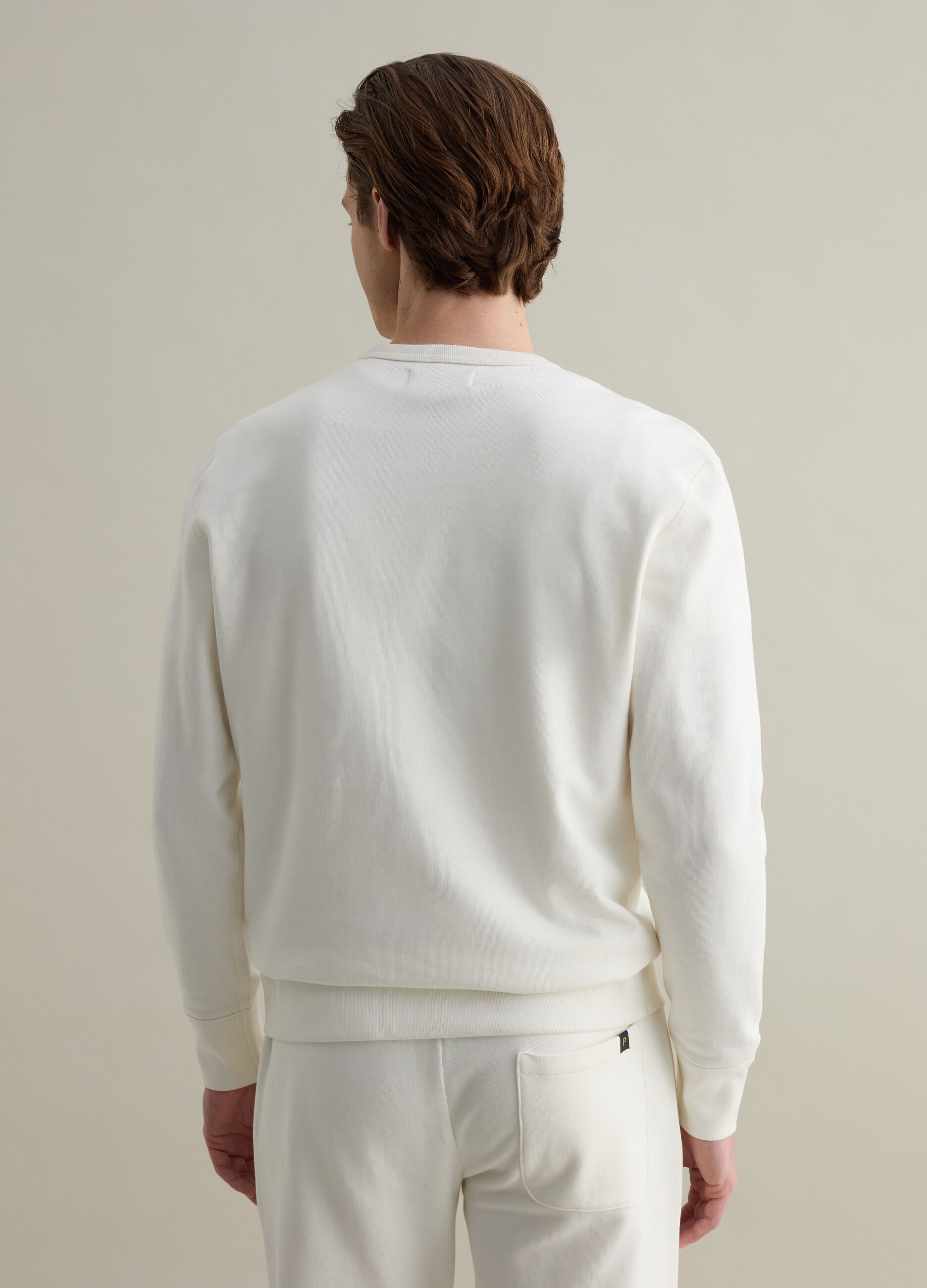 Sweatshirt with round neck and print